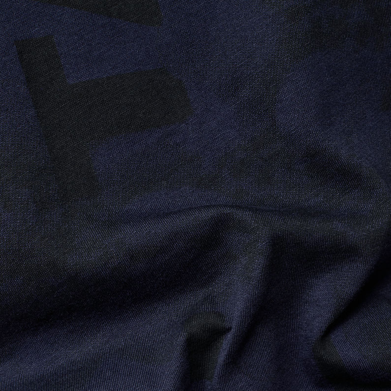 G-Star RAW® Loose Allover Top Dark blue fabric shot