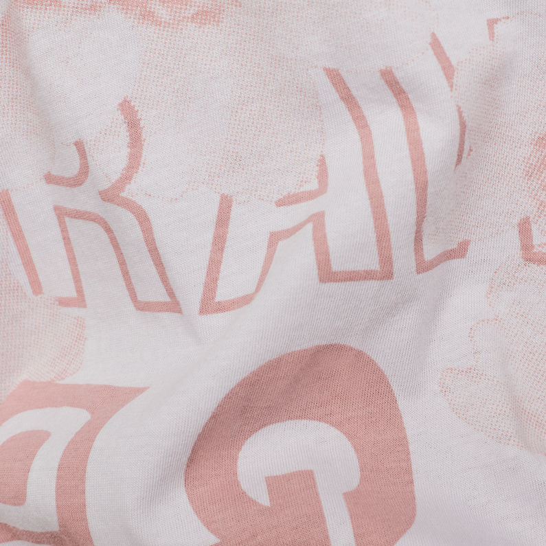 G-Star RAW® Loose Allover Top Pink fabric shot
