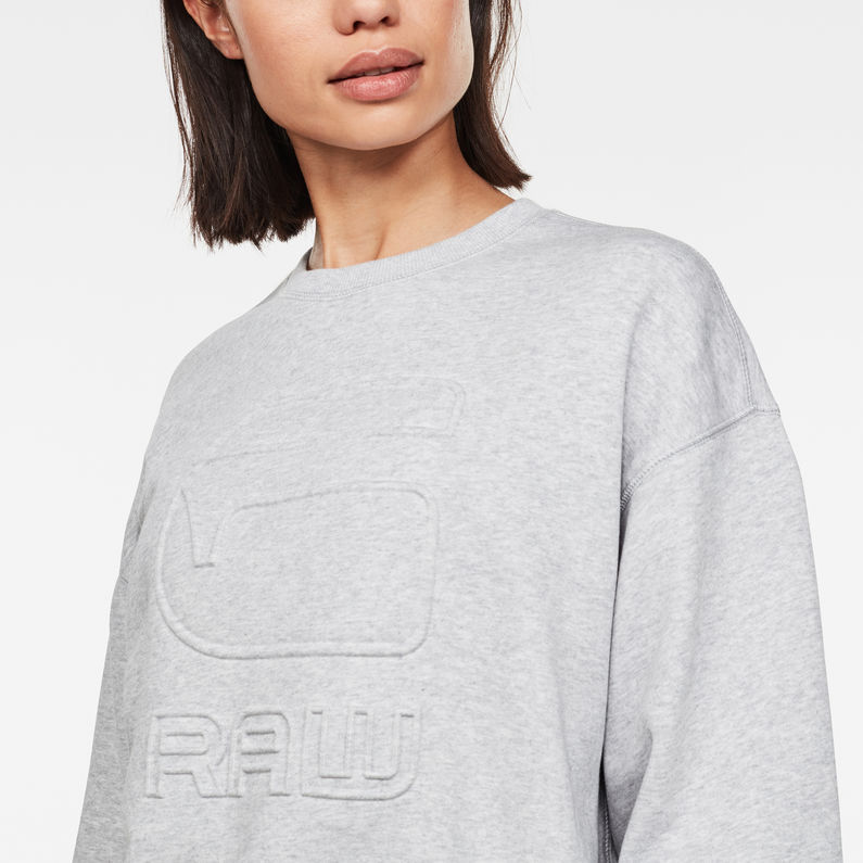 G-Star RAW® Loose Sweatshirt Grau detail shot