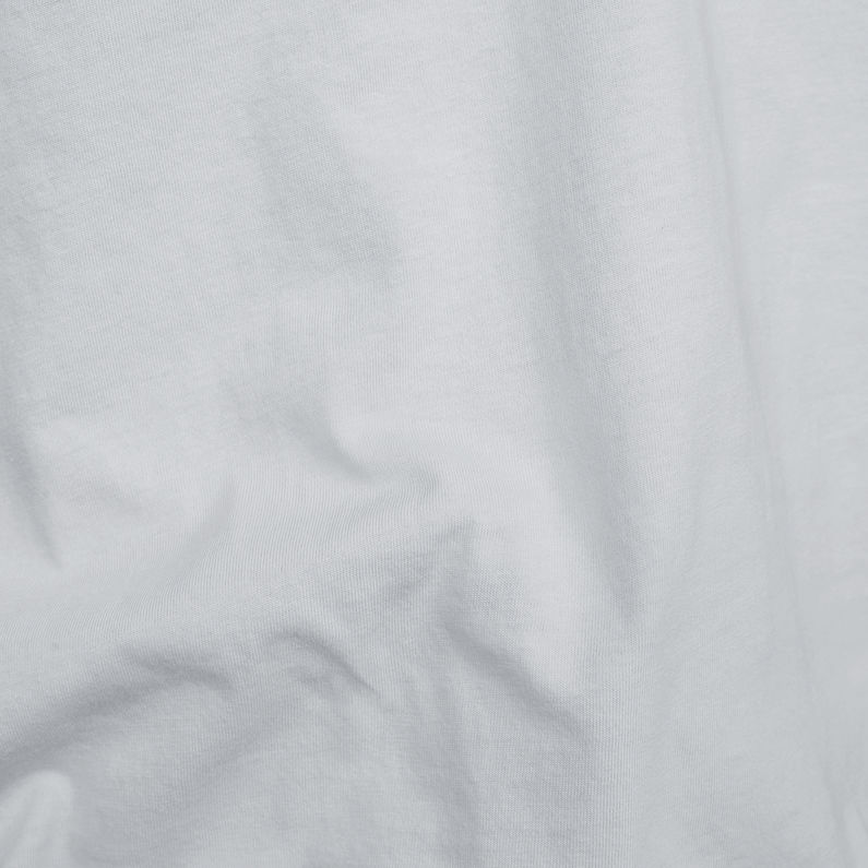 G-Star RAW® Round RAW Badge T-Shirt Grey fabric shot