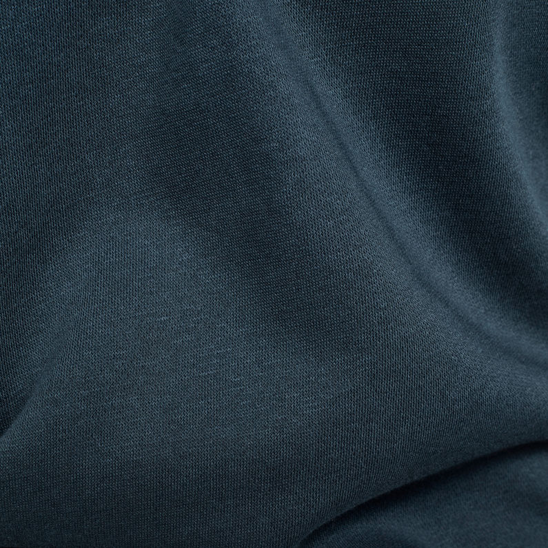 G-Star RAW® Sweat à capuche zippé Premium Core Bleu foncé fabric shot