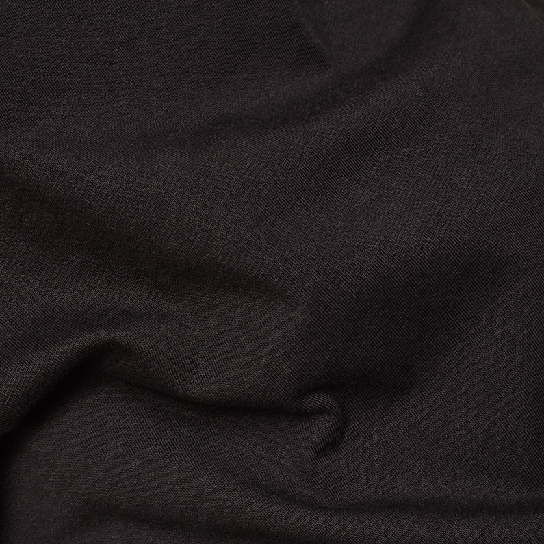 G-Star RAW® Round RAW Badge T-Shirt Black fabric shot