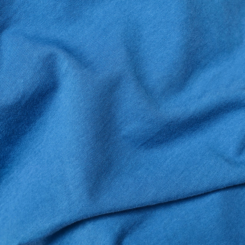 G-Star RAW® Round RAW Badge T-Shirt Medium blue fabric shot
