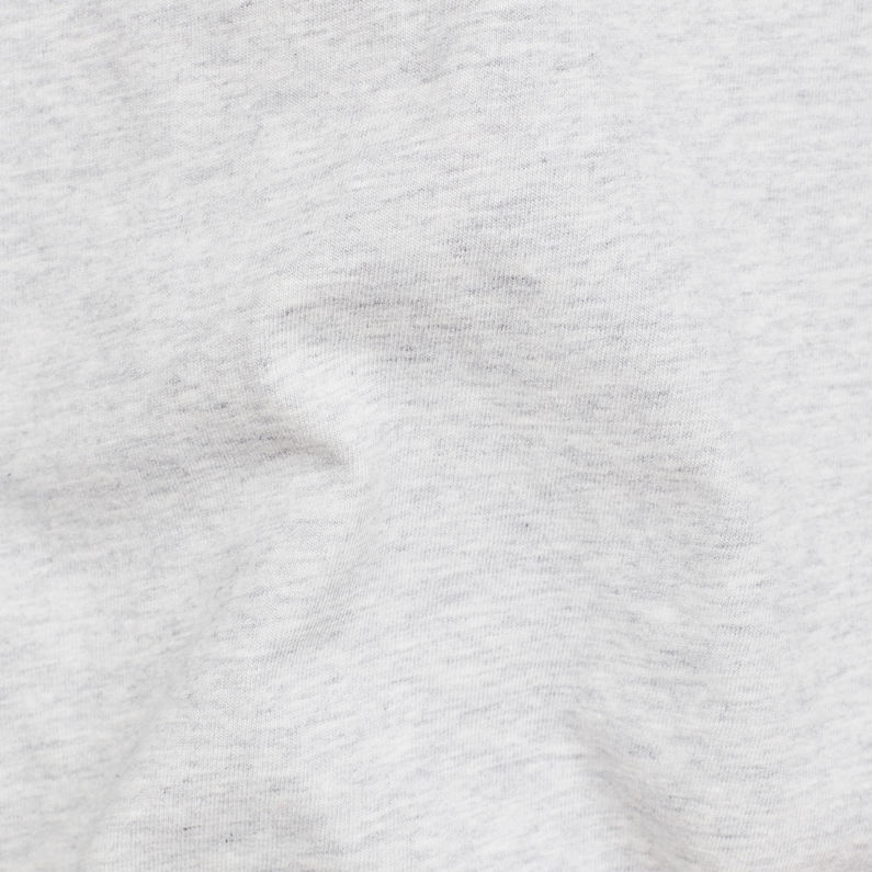 G-Star RAW® Round RAW Badge T-Shirt Grey fabric shot