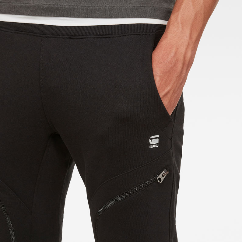 G-STAR® Air Defence Zip 3D Slim Sweatpant Black detail shot