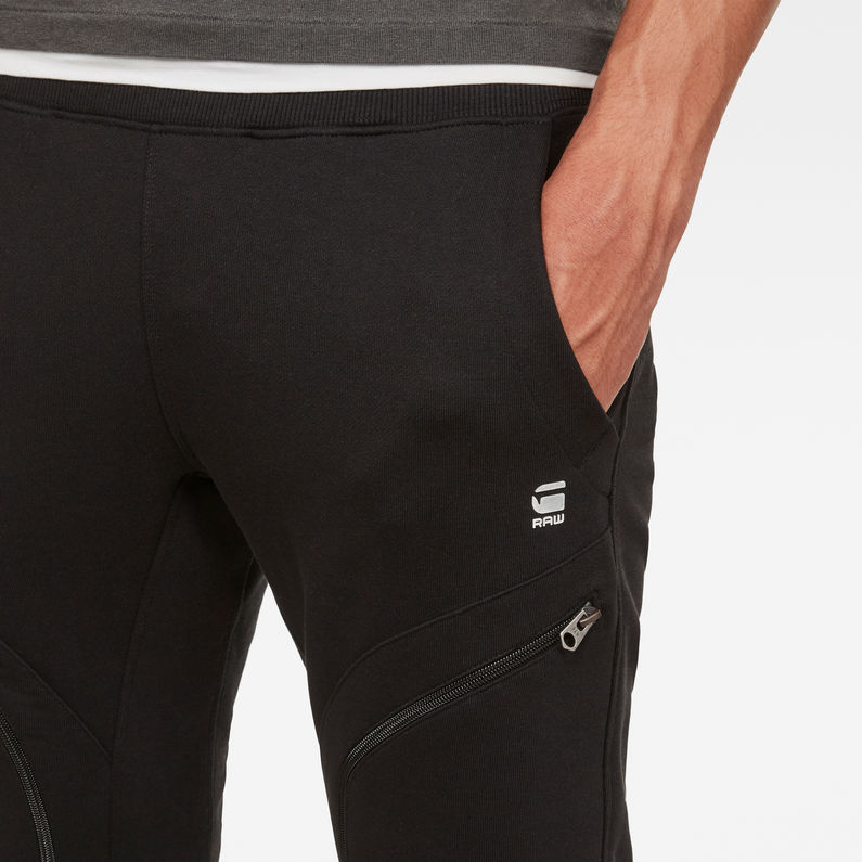 G-Star RAW® Air Defence Zip 3D Slim Sweatpant ブラック detail shot