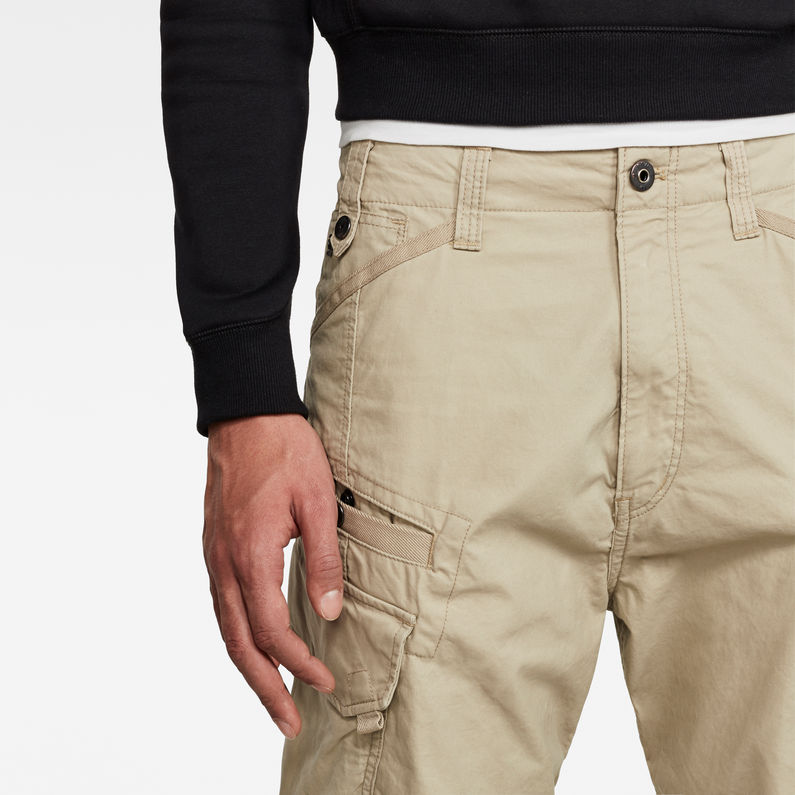 G-Star RAW® Pantalon cargo Droner Relaxed Tapered Beige detail shot