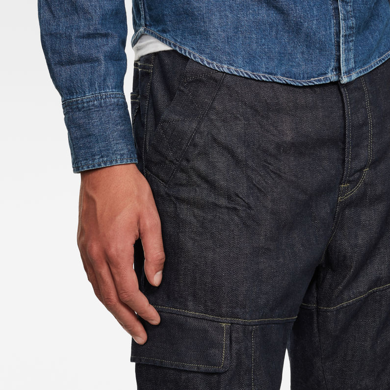 G-Star RAW® GSRR Hito Relaxed Tapered Broek Donkerblauw detail shot