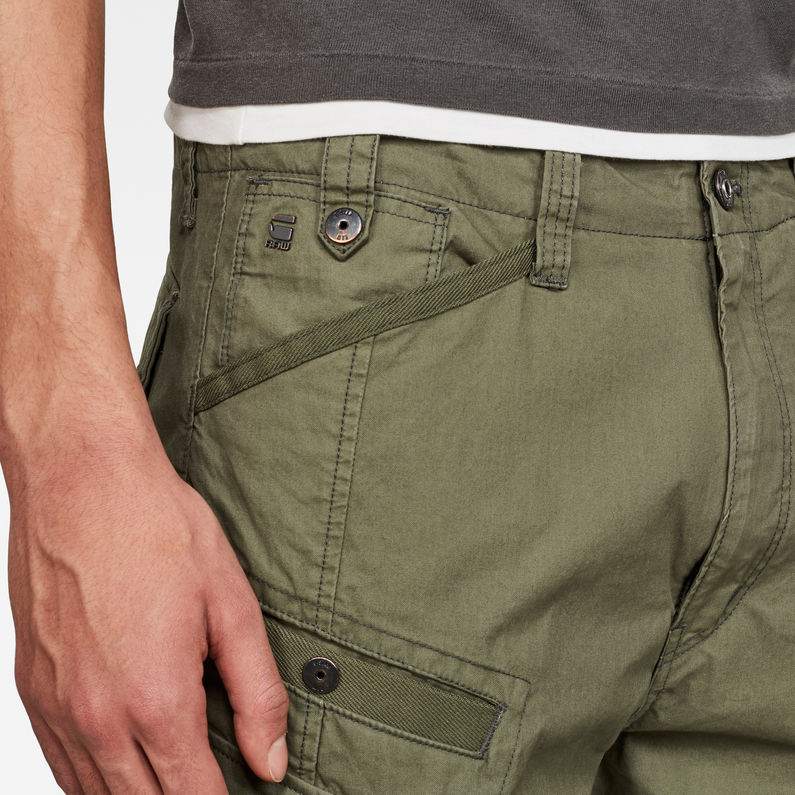 G-STAR® Droner Relaxed Tapered Cargo Pants Green detail shot