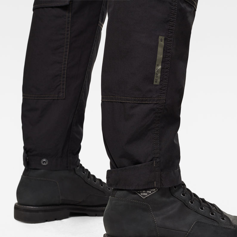 G-STAR® Pantalon Jungle Relaxed Tapered Cargo Noir detail shot
