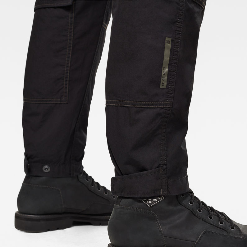 G-Star RAW® Jungle Relaxed Tapered Cargo Pants Black detail shot