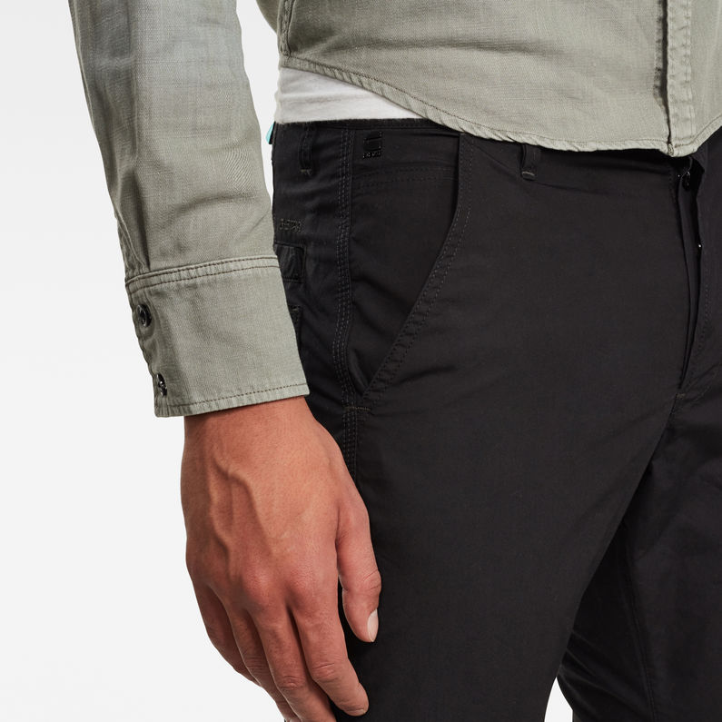 G-Star RAW® Chino Loic Relaxed Tapered Noir detail shot