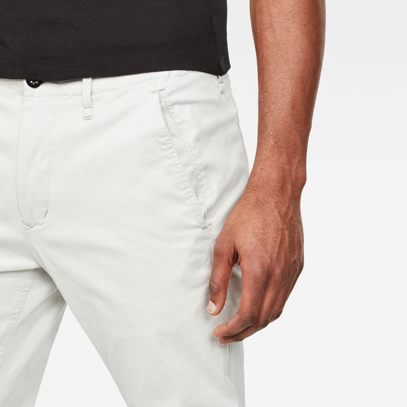 G-Star RAW® Pantalon chino Vetar Cuffed Slim Gris detail shot