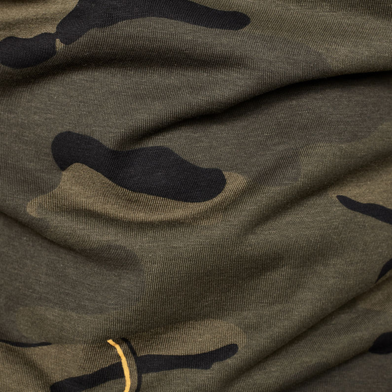 G-Star RAW® Circle Camo AOP T-Shirt Green fabric shot