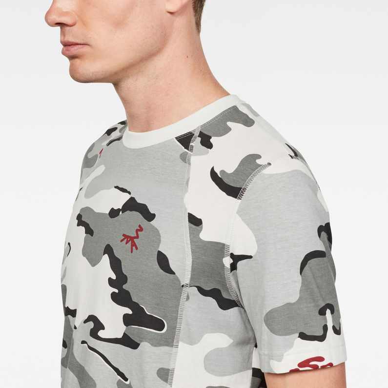 G-Star RAW® Circle Camo AOP T-Shirt Multi color detail shot