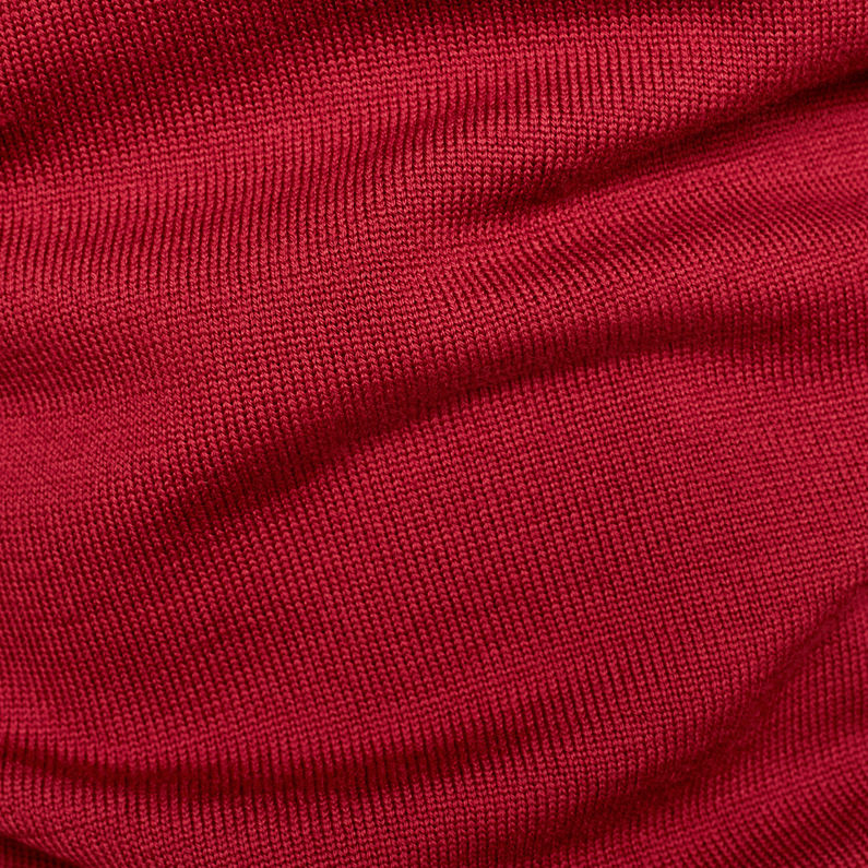 G-Star RAW® Premium Basic Knitted Sweater Red fabric shot