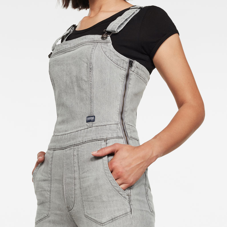 G-STAR® Eyevi Slim Jumpsuit Grey detail shot