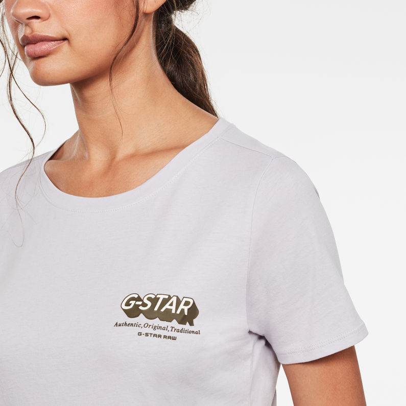 G-Star RAW® G-Star Shadow Logo Top Violet detail shot