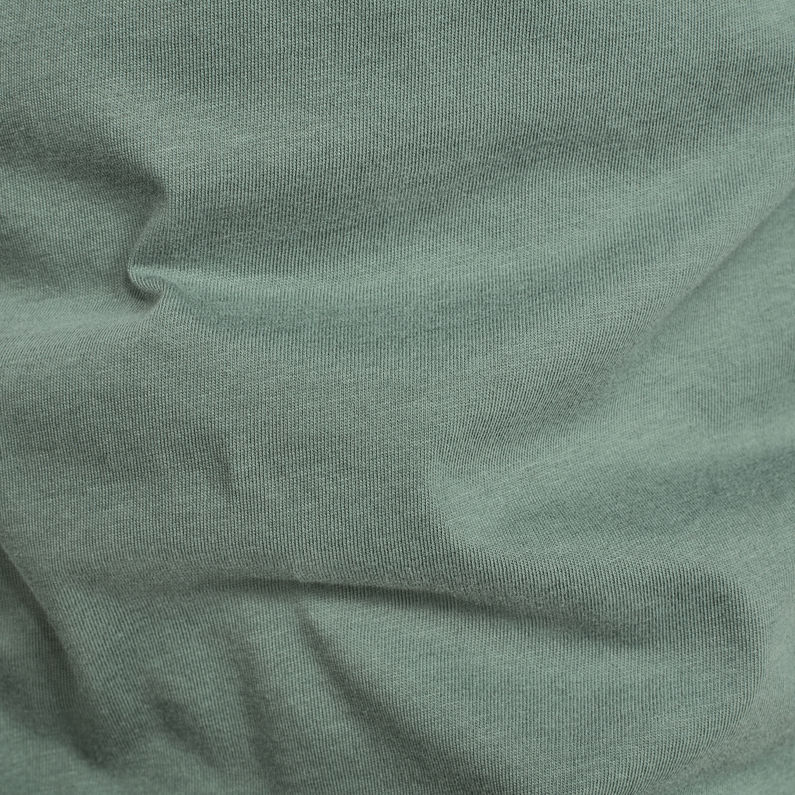 G-Star RAW® Wavy Logo Originals T-Shirt Green fabric shot