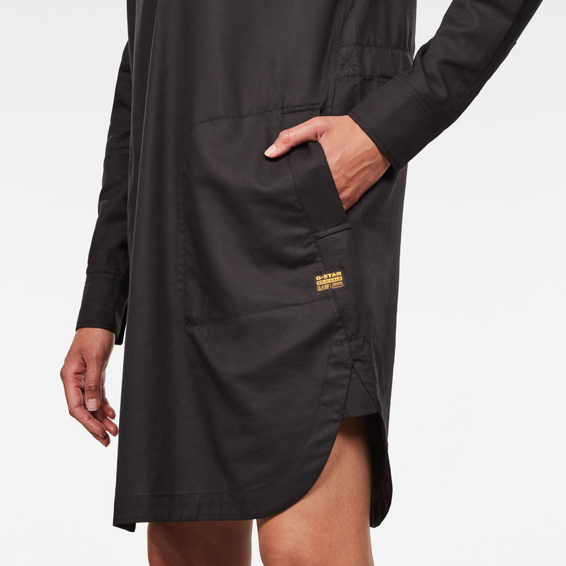 G-Star RAW® Robe-chemise Milary V-neck Noir