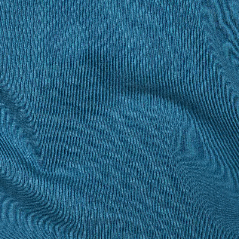G-Star RAW® Originals Flock Logo T-Shirt Midden blauw