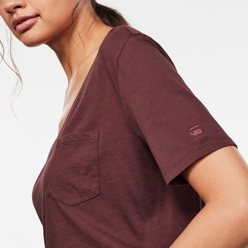 G-Star RAW® Core Ovvela Top Purple detail shot