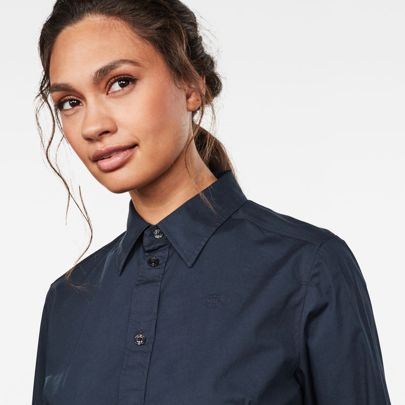 G-Star RAW® Kick Back Slim Overhemd Donkerblauw