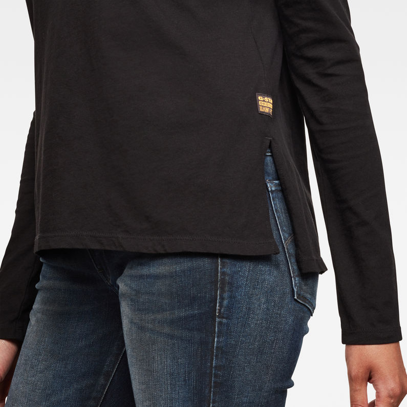 G-Star RAW® Haut Core Straight Noir detail shot