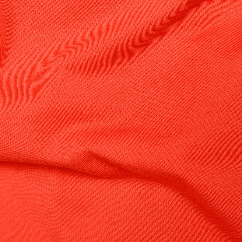 G-Star RAW® Round RAW Badge T-Shirt Oranje fabric shot