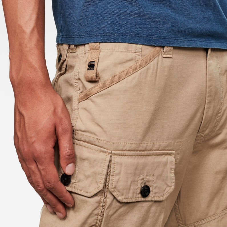 G-STAR® Jungle Cargo Shorts Braun detail shot