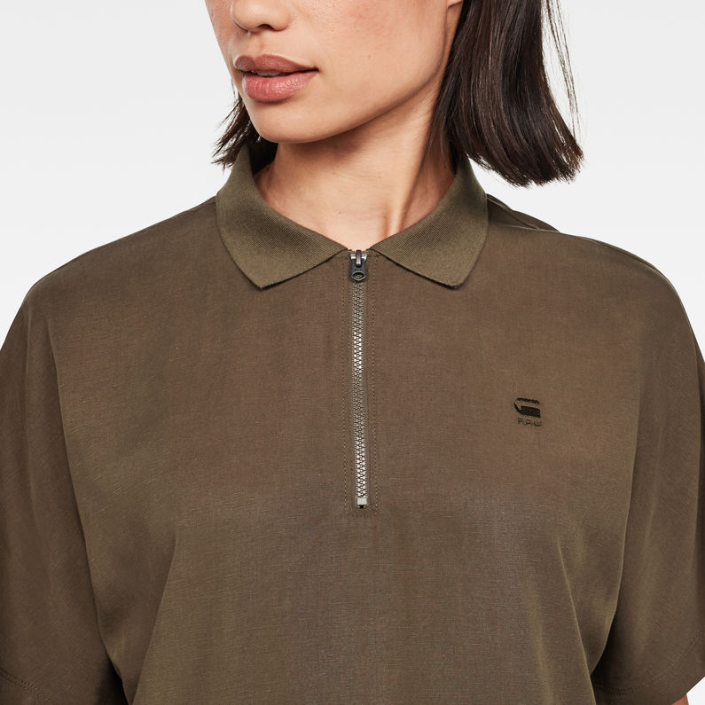 G-STAR® Joosa Polo Kleid Grün