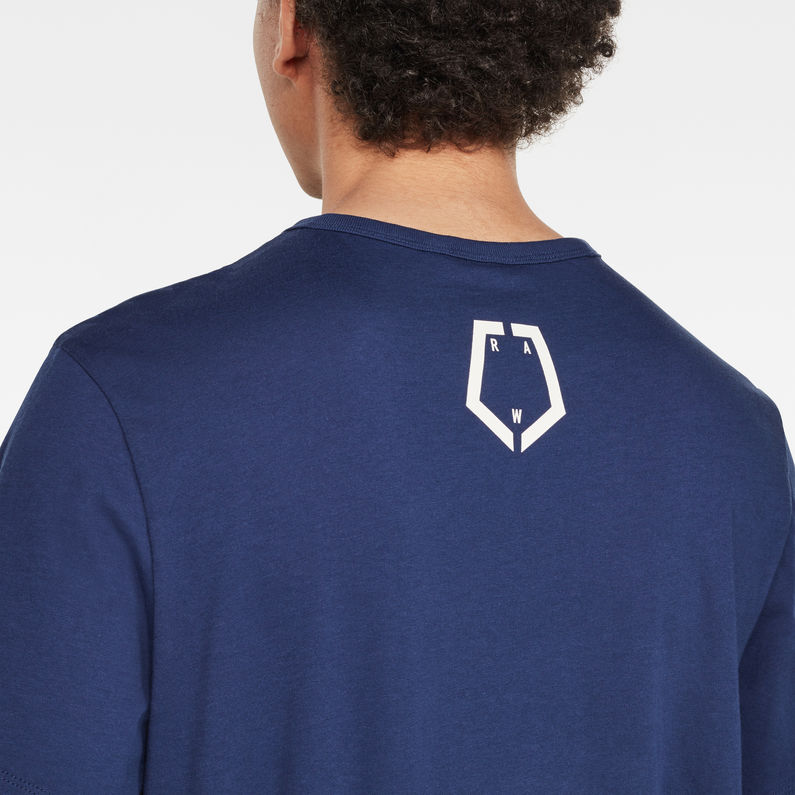 G-Star RAW® Flag Graphic T-Shirt Dark blue detail shot