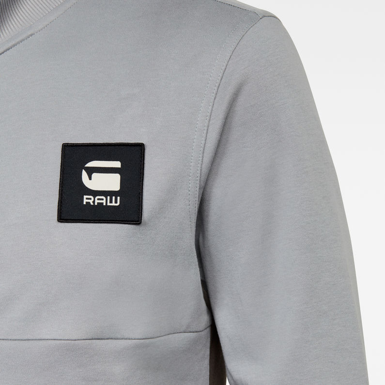 Tweater box graphic zip through t l\s | Grey | G-STAR® ZA