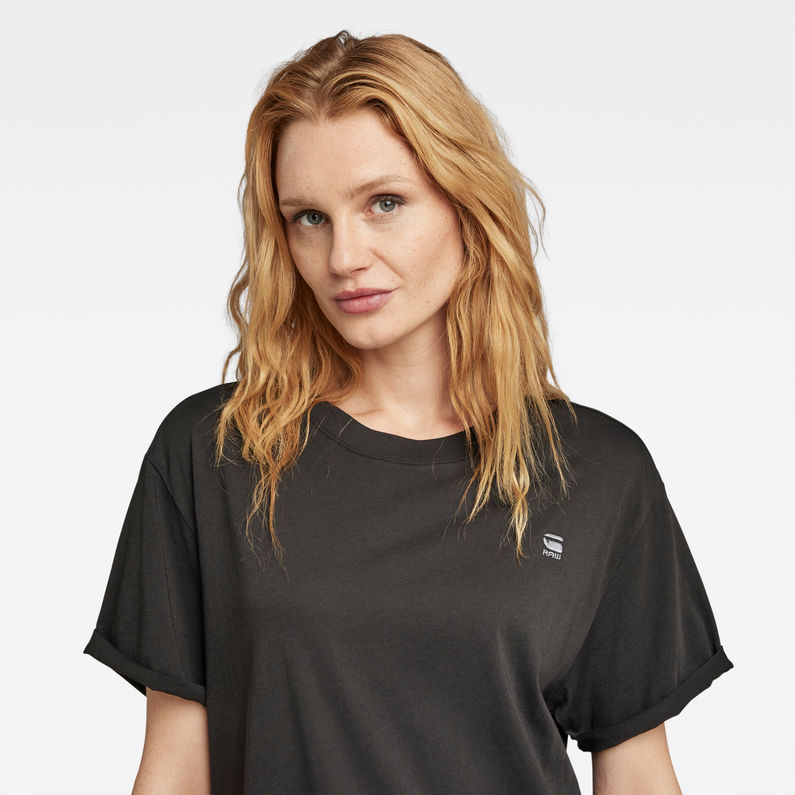 G-Star RAW® Lash Fem Loose Top Black detail shot