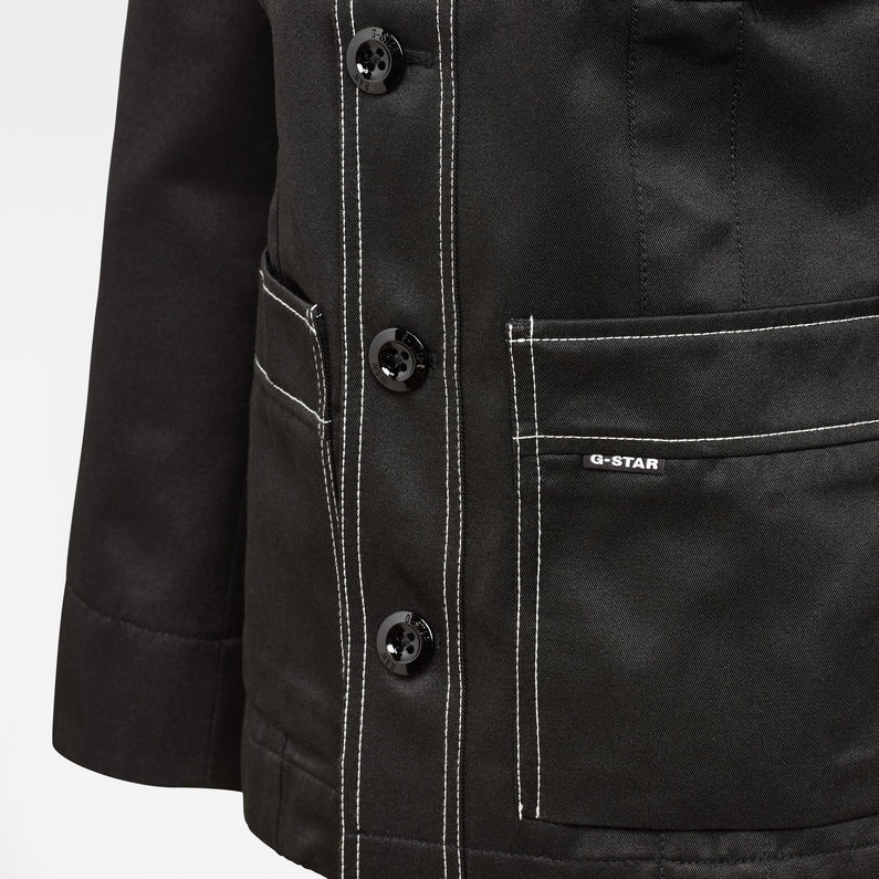 G-STAR® Slim Field Jacket Black detail shot