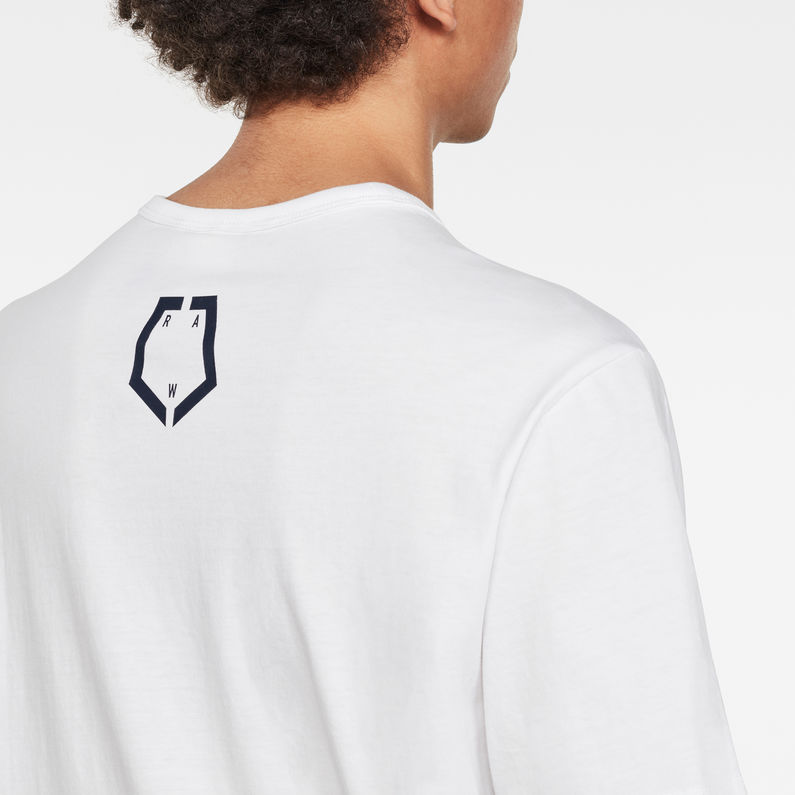 G-Star RAW® Flag Graphic T-Shirt White detail shot