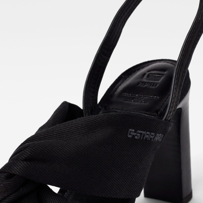 G-STAR® Sandalias de tacón Knot Marina Negro detail
