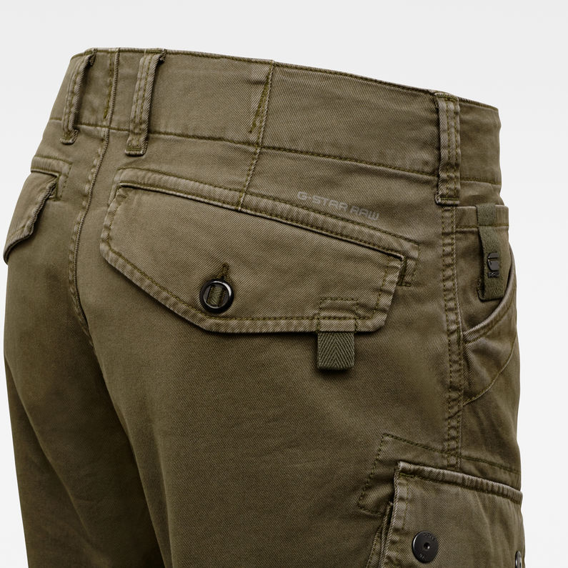 G-Star RAW® Pantalones Roxic Straight Tapered Cargo Verde detail shot