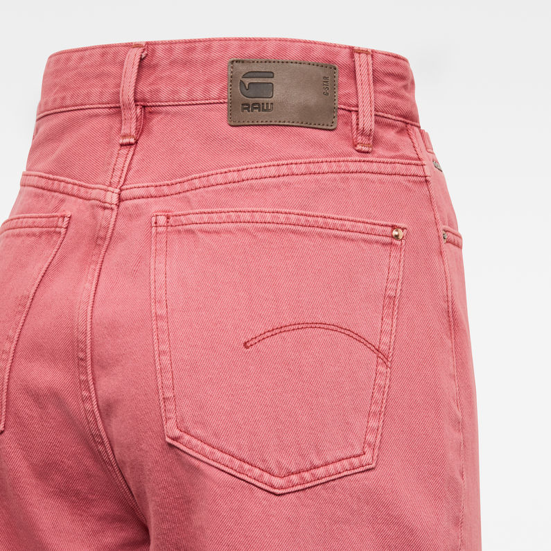 G-Star RAW® Tedie Ultra High Long Straight Jeans Pink detail shot buckle