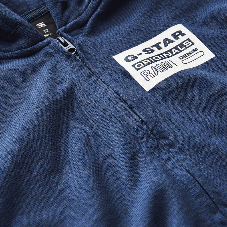 G-Star RAW® Hooded Cardigan Dark blue detail shot