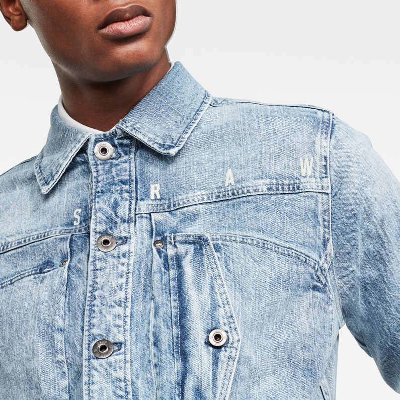 G-Star RAW® Scutar NW Slim Jacket Light blue detail shot