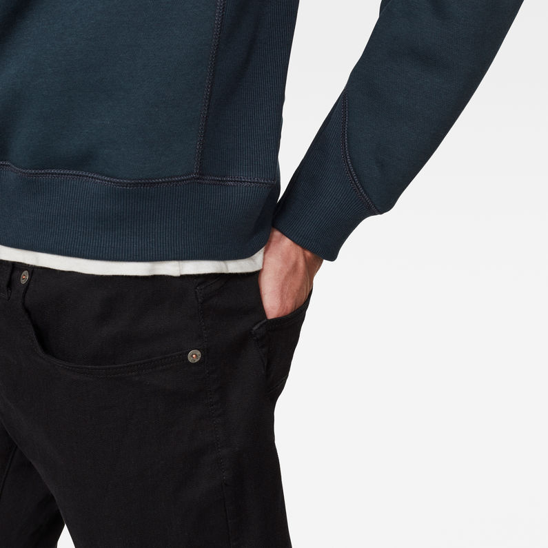 G-Star RAW® Premium Core Sweatshirt Dunkelblau detail shot
