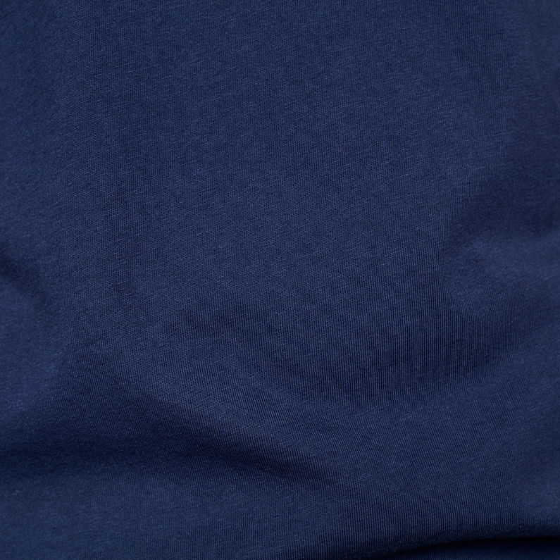 G-Star RAW® Text GR Slim T-Shirt Donkerblauw fabric shot