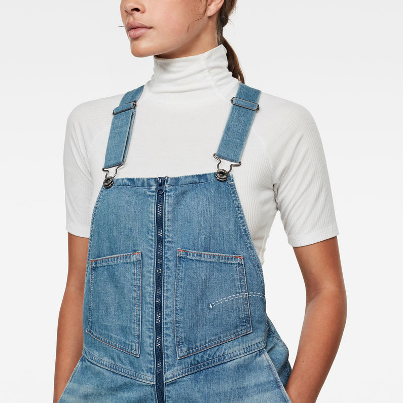 denim overall dress