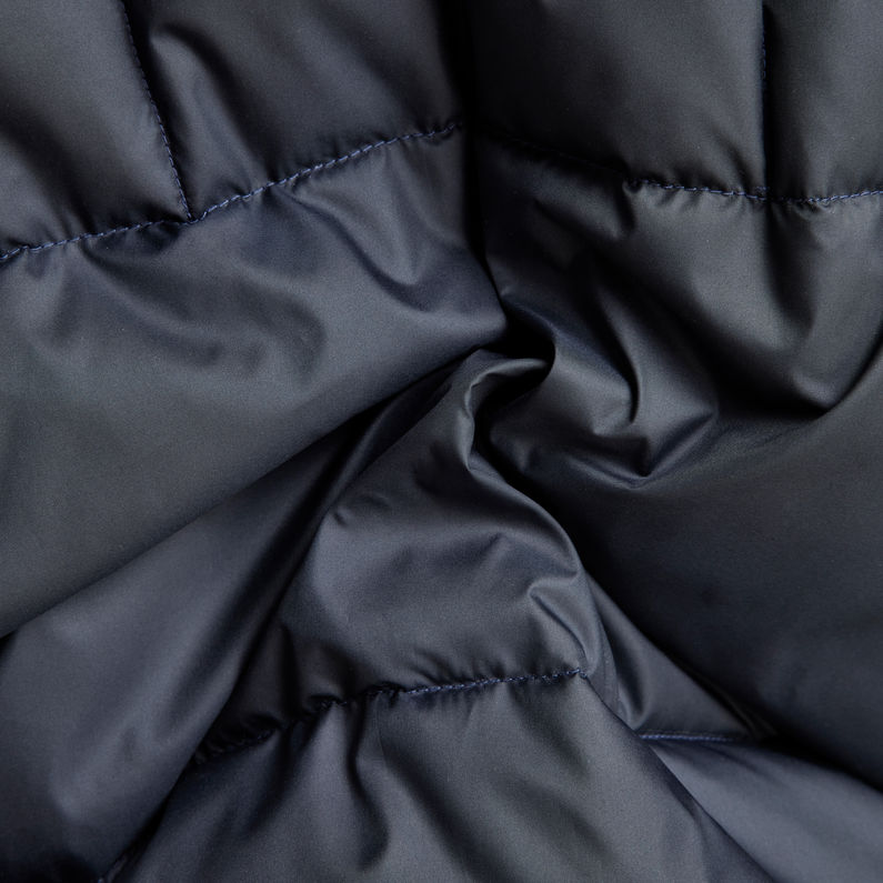 G-Star RAW® Denim Mix Quilted Puffer Jacket Dark blue fabric shot