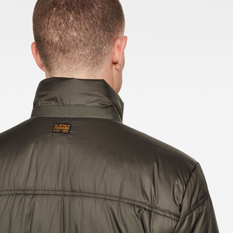 G-STAR® Meefic Quilted Jacke Grau detail shot