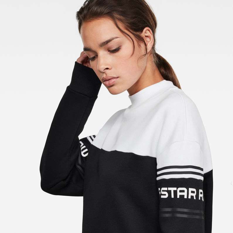 G-Star RAW® Bilbi Block Funnel Sweat Dress Black