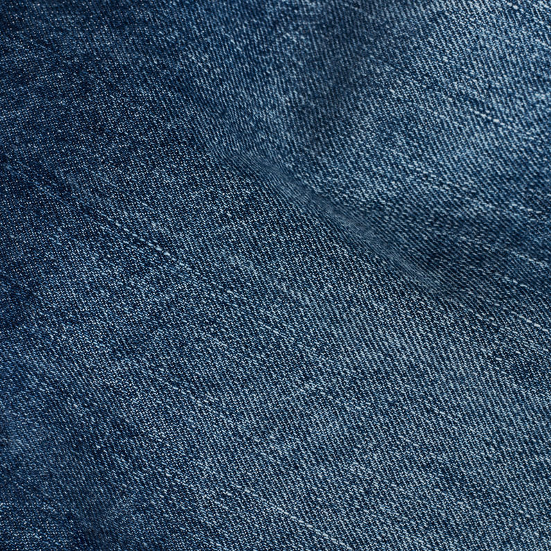 G-STAR® Faeroes Boyfriend Short Overall Ripped Medium blue fabric shot