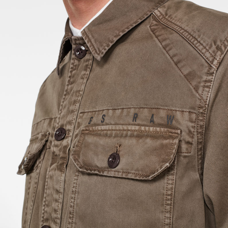 G-Star RAW® Utility 4 Pocket Indoor Jacket Beige detail shot