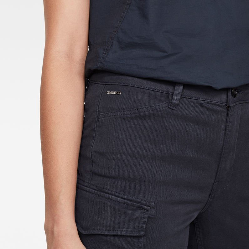 G-STAR® Blossite G-Shape Army High Skinny Hose Dunkelblau detail shot